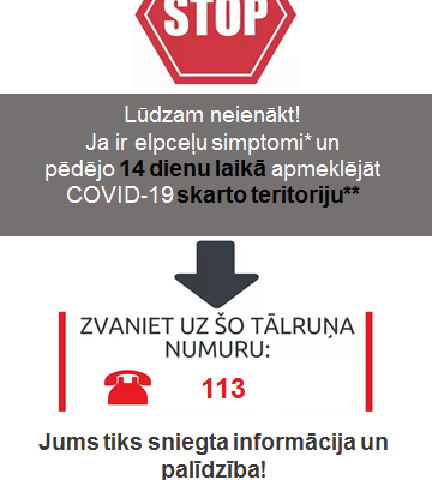 Vecāku ievērībai! Ierobežojošie pasākumi.